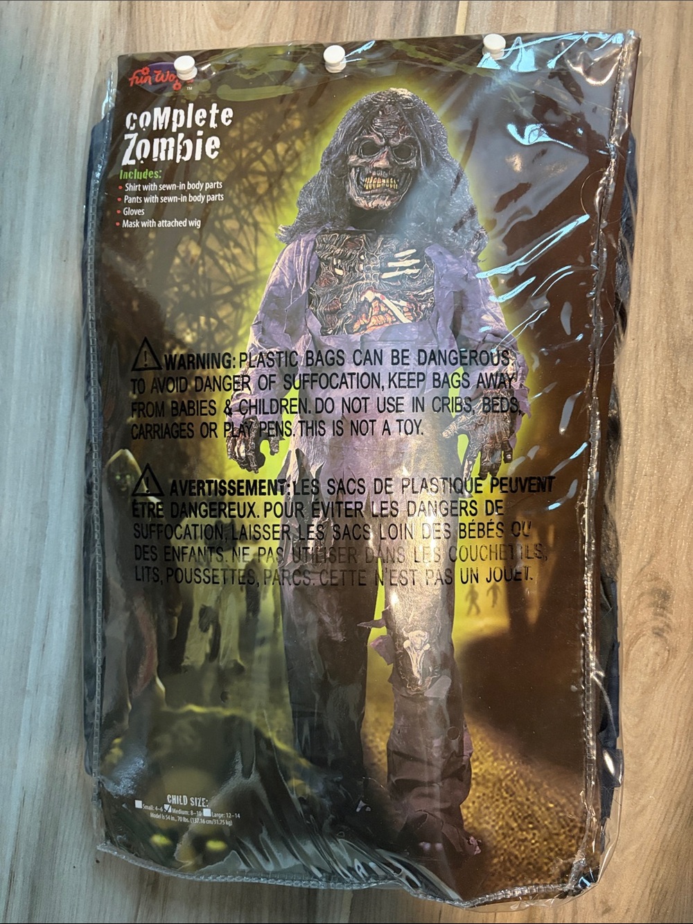 Complete Zombie Kids Halloween Costume